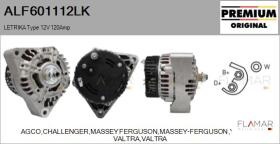 MAHLE ALF601112LK - ALT NUEVO ORIG. LETRIKA Type 12V 120Amp