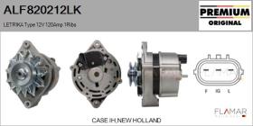 MAHLE ALF820212LK - ALT NUEVO ORIG. LETRIKA Type 12V 120Amp PV1
