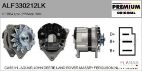 MAHLE ALF330212LK - ALT NUEVO ORIG. LETRIKA Type 12V 55Amp PV1