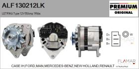MAHLE ALF130212LK - ALT NUEVO ORIG. LETRIKA Type 12V 55Amp PV1