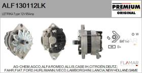 MAHLE ALF130112LK - ALT NUEVO ORIG. LETRIKA Type 12V 65Amp