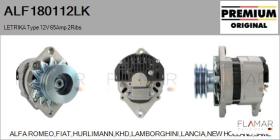 MAHLE ALF180112LK - ALT NUEVO ORIG. LETRIKA Type 12V 65Amp DP2