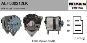 MAHLE ALF530212LK - ALT NUEVO ORIG. LETRIKA Type 12V 65Amp PV1