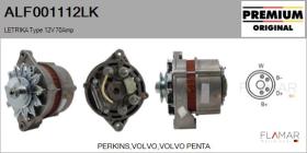 MAHLE ALF001112LK - ALT NUEVO ORIG. LETRIKA Type 12V 70Amp