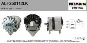 MAHLE ALF250112LK - ALT NUEVO ORIG. LETRIKA Type 12V 70Amp