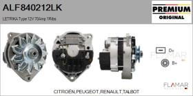 MAHLE ALF840212LK - ALT NUEVO ORIG. LETRIKA Type 12V 70Amp PV1
