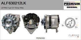 MAHLE ALF630212LK - ALT NUEVO ORIG. LETRIKA Type 12V 70Amp PV1