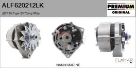 MAHLE ALF620212LK - ALT NUEVO ORIG. LETRIKA Type 12V 70Amp PV1