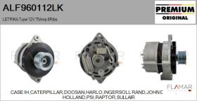 MAHLE ALF960112LK - ALT NUEVO ORIG. LETRIKA Type 12V 75Amp PR8