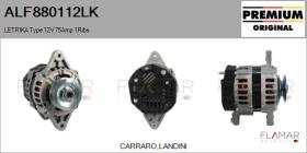 MAHLE ALF880112LK - ALT NUEVO ORIG. LETRIKA Type 12V 75Amp PV1