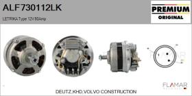 MAHLE ALF730112LK - ALT NUEVO ORIG. LETRIKA Type 12V 80Amp