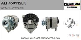 MAHLE ALF450112LK - ALT NUEVO ORIG. LETRIKA Type 12V 80Amp DP2