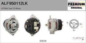 MAHLE ALF950112LK - ALT NUEVO ORIG. LETRIKA Type 12V 90Amp