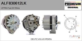 MAHLE ALF830612LK - ALT NUEVO ORIG. LETRIKA Type 24V 35Amp