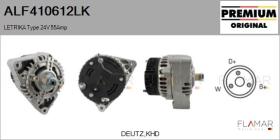 MAHLE ALF410612LK - ALT NUEVO ORIG. LETRIKA Type 24V 55Amp