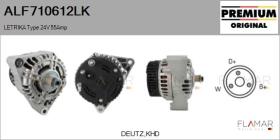 MAHLE ALF710612LK - ALT NUEVO ORIG. LETRIKA Type 24V 55Amp