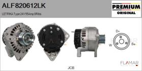 MAHLE ALF820612LK - ALT NUEVO ORIG. LETRIKA Type 24V 55Amp PR8