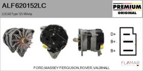 LUCAS ALF620152LC - ALT NUEVO ORIG. LUCAS Type 12V 45Amp