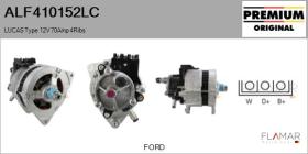 LUCAS ALF410152LC - ALT NUEVO ORIG. LUCAS Type 12V 70Amp PR4