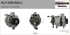 LUCAS ALF220152LC - ALT NUEVO ORIG. LUCAS Type 12V 75Amp PR4