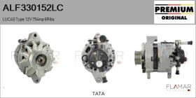 LUCAS ALF330152LC - ALT NUEVO ORIG. LUCAS Type 12V 75Amp PR6