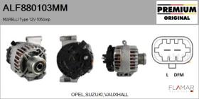 MARELLI ALF880103MM - ALT NUEVO ORIG. MARELLI Type 12V 105Amp