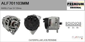 MARELLI ALF701103MM - ALT NUEVO ORIG. MARELLI Type 12V 120Amp