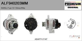 MARELLI ALF940203MM - ALT NUEVO ORIG. MARELLI Type 12V 120Amp PFR5
