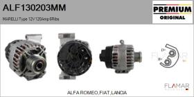 MARELLI ALF130203MM - ALT NUEVO ORIG. MARELLI Type 12V 120Amp PFR6