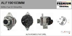 MARELLI ALF190103MM - ALT NUEVO ORIG. MARELLI Type 12V 120Amp PFR6
