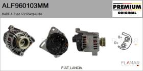 MARELLI ALF960103MM - ALT NUEVO ORIG. MARELLI Type 12V 65Amp PR4