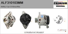 MARELLI ALF310103MM - ALT NUEVO ORIG. MARELLI Type 12V 65Amp PR6