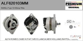 MARELLI ALF620103MM - ALT NUEVO ORIG. MARELLI Type 12V 65Amp PV1