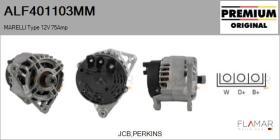 MARELLI ALF401103MM - ALT NUEVO ORIG. MARELLI Type 12V 75Amp