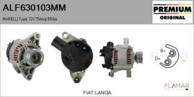 MARELLI ALF630103MM - ALT NUEVO ORIG. MARELLI Type 12V 75Amp PR5
