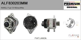 MARELLI ALF830203MM - ALT NUEVO ORIG. MARELLI Type 12V 90Amp PFR6