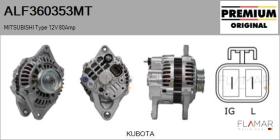 MITSUBISHI ALF360353MT - ALT NUEVO ORIG. MITSUBISHI Type 12V