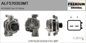 MITSUBISHI ALF570353MT - ALT NUEVO ORIG. MITSUBISHI Type 12V