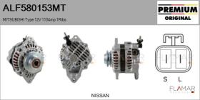 MITSUBISHI ALF580153MT - ALT NUEVO ORIG. MITSUBISHI Type 12V 110Amp 1Ribs