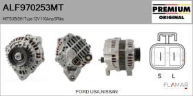 MITSUBISHI ALF970253MT - ALT NUEVO ORIG. MITSUBISHI Type 12V 110Amp 5Ribs