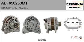 MITSUBISHI ALF650253MT - ALT NUEVO ORIG. MITSUBISHI Type 12V 110Amp PFR6