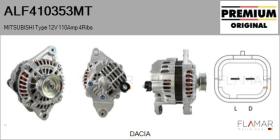 MITSUBISHI ALF410353MT - ALT NUEVO ORIG. MITSUBISHI Type 12V 110Amp PR4