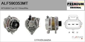 MITSUBISHI ALF590353MT - ALT NUEVO ORIG. MITSUBISHI Type 12V 110Amp PR6