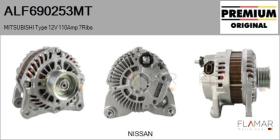 MITSUBISHI ALF690253MT - ALT NUEVO ORIG. MITSUBISHI Type 12V 110Amp PR7