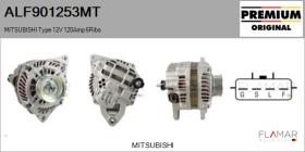 MITSUBISHI ALF901253MT - ALT NUEVO ORIG. MITSUBISHI Type 12V 120Amp PR6