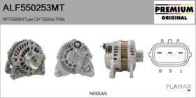 MITSUBISHI ALF550253MT - ALT NUEVO ORIG. MITSUBISHI Type 12V 120Amp PR7