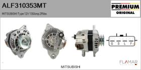 MITSUBISHI ALF310353MT - ALT NUEVO ORIG. MITSUBISHI Type 12V 130Amp DP2