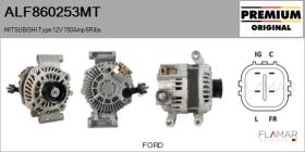 MITSUBISHI ALF860253MT - ALT NUEVO ORIG. MITSUBISHI Type 12V 150Amp PR6