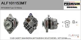 MITSUBISHI ALF101153MT - ALT NUEVO ORIG. MITSUBISHI Type 12V 50Amp