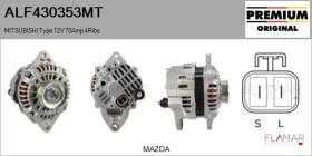 MITSUBISHI ALF430353MT - ALT NUEVO ORIG. MITSUBISHI Type 12V 70Amp PR4